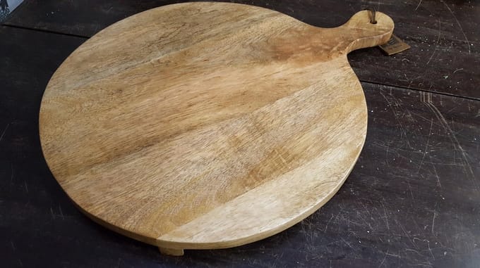 Serveerplank - Tapasplank - hapjesplank - snijplank - rond 40 cm