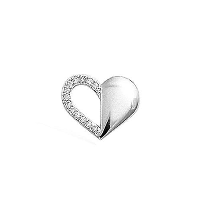Blinx Jewels Zilveren Hanger Hart Steentjes