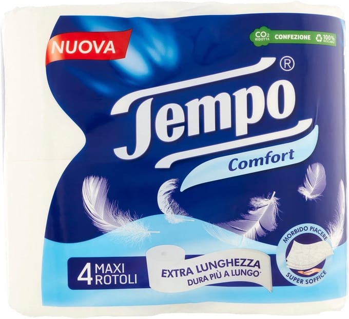 Comfortabel toiletpapier - 20 Maxi rollen in 5 verpakkingen