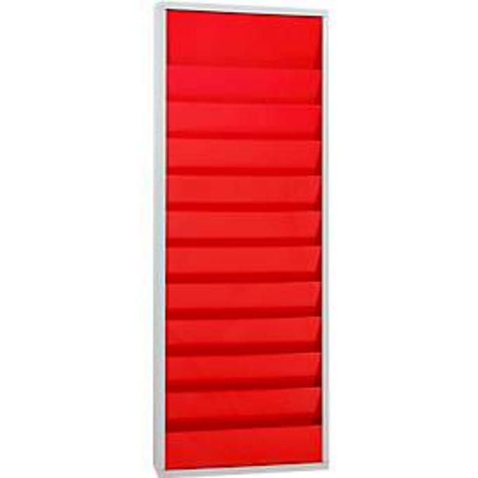 Werkplaatsplanner Eichner 9019-00202, 2 kolommen, voor 20 documenten, rood