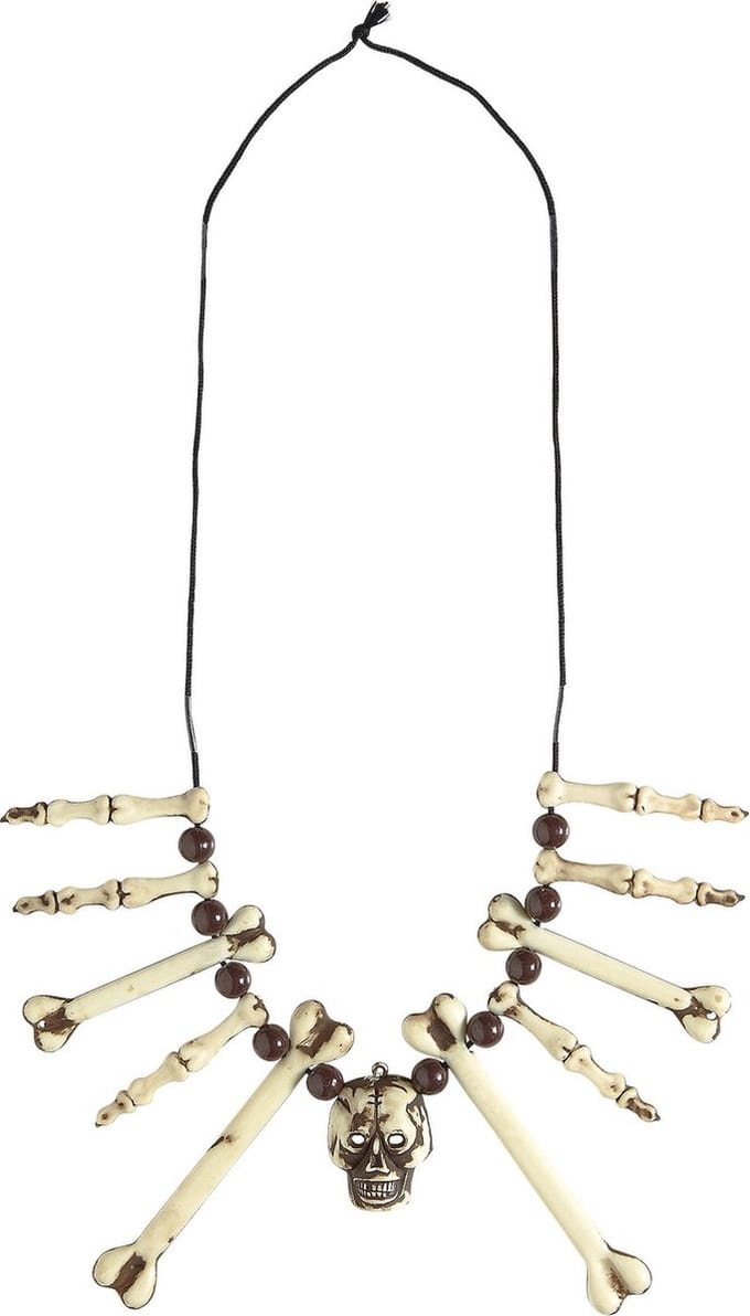 Ketting met botten en schedels