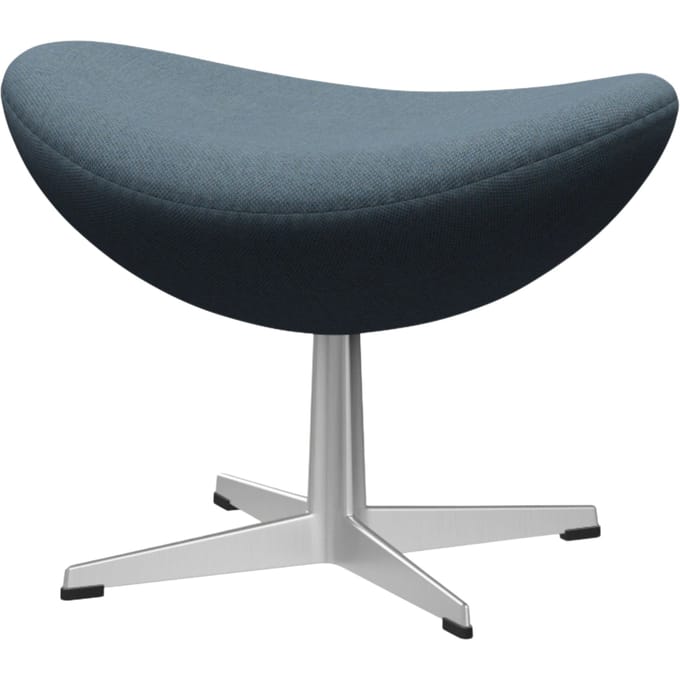Fritz Hansen Das Ei Voetbank - ReWool 768 naturel/lichtblauw - aluminium