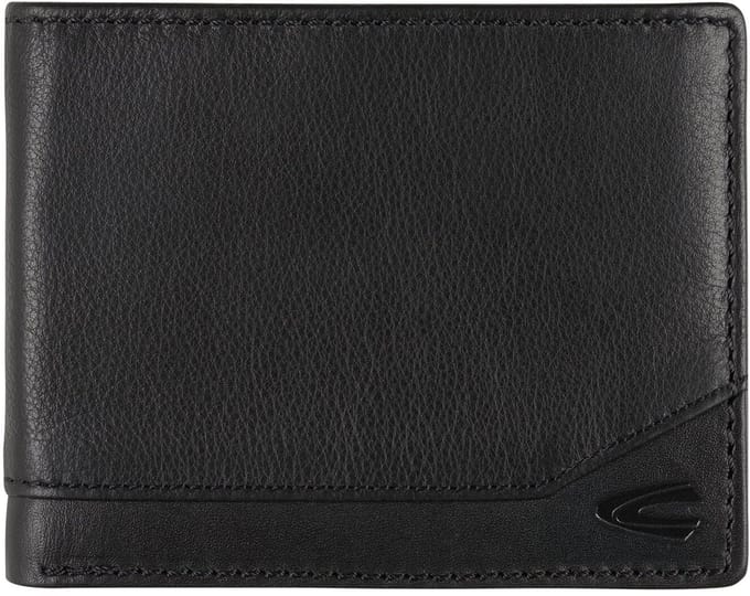 camel active Leren Portemonnee Stone Jeans Wallet Black Zwart