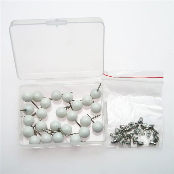 Épingles à tête Perle Aiguilles de positionnement DIY Cadre de sac à main Outil d'artisanat de couture (# 2) blanc