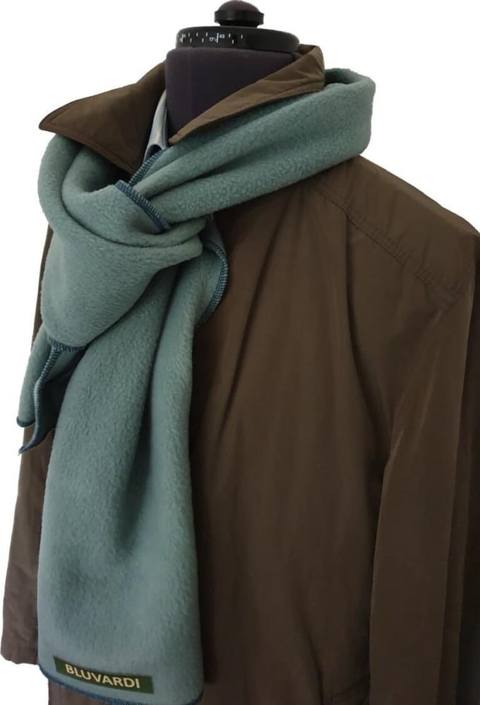 Bluvardi- Antipilling Fleece Sjaal - Zeegroen