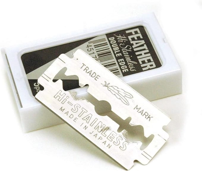 Scheermesjes - Dubbelzijdig - Glad scheren - Platina gecoat - 30 stuks - Zilver