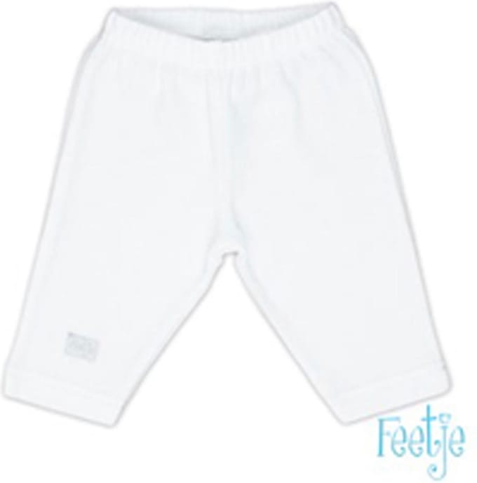 Feetje basis broek uni wit (wollig) maat 50