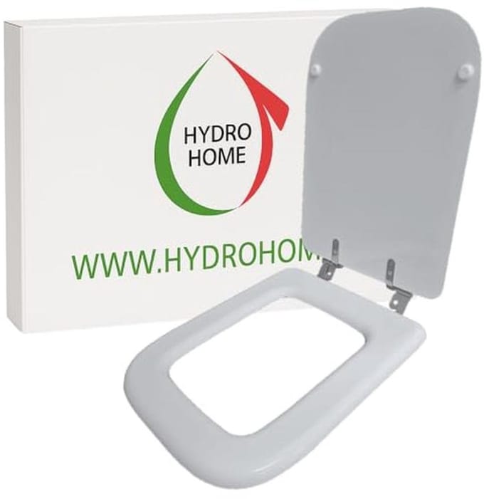 Houten Toilettseat van Topkwaliteit Coating met Polyesterhars - Grijs