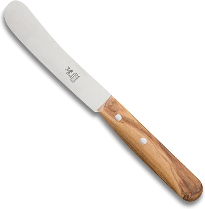 Robert Herder Botermes – Buckels – RVS – Lemmet 70 mm – Heft Olijfhout