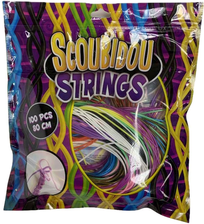 Scoubidou knooptouwtjes creatief speelgoed 100 stuks kleurrijk.