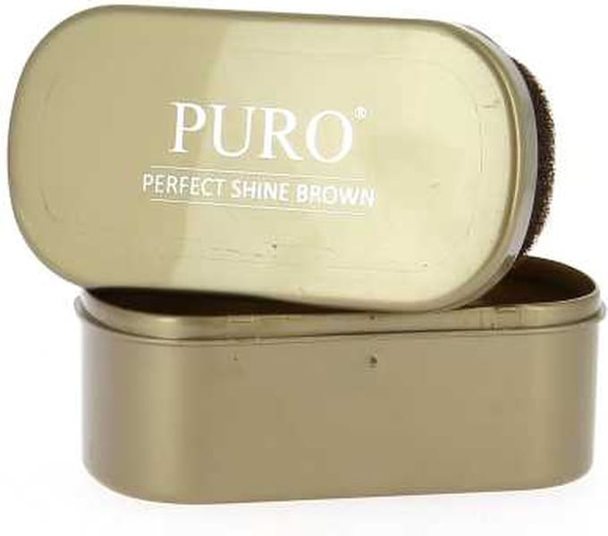Puro Perfect Shine - Spons die voedt en laat glanzen - Bruin
