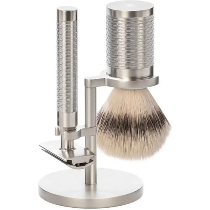 MÜHLE -Scheerset -Roestvrij staal -Silvertip Fibre -Rocca