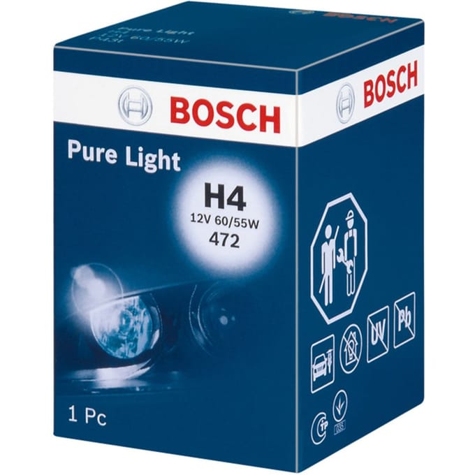 Lamp Halogeen BOSCH H4 Pure Light 12V, 60/55W