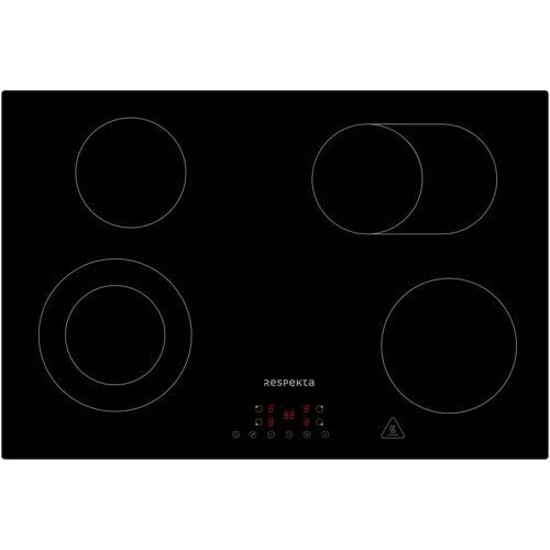 RESPEKTA Keramische kookplaat - randloos - touchbediening (Breedte: 77 cm, Zwart)