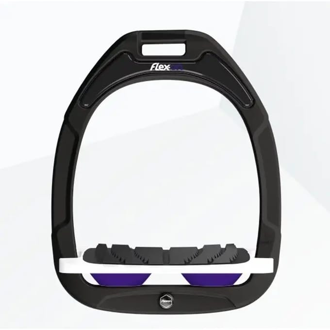 Ingelijnde Grip Zwart/Wit/Paarse Steigriem Flex-On Green Composite