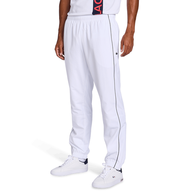 Lacoste Taffeta Piping Broeken Heren - Wit - Maat XS - Poly Woven