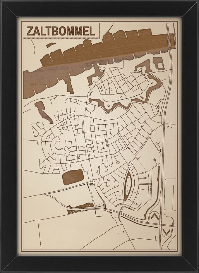 Decoratief Beeld - Houten Van Zaltbommel - Hout - Bekroned - Bruin - 21 X 30 Cm