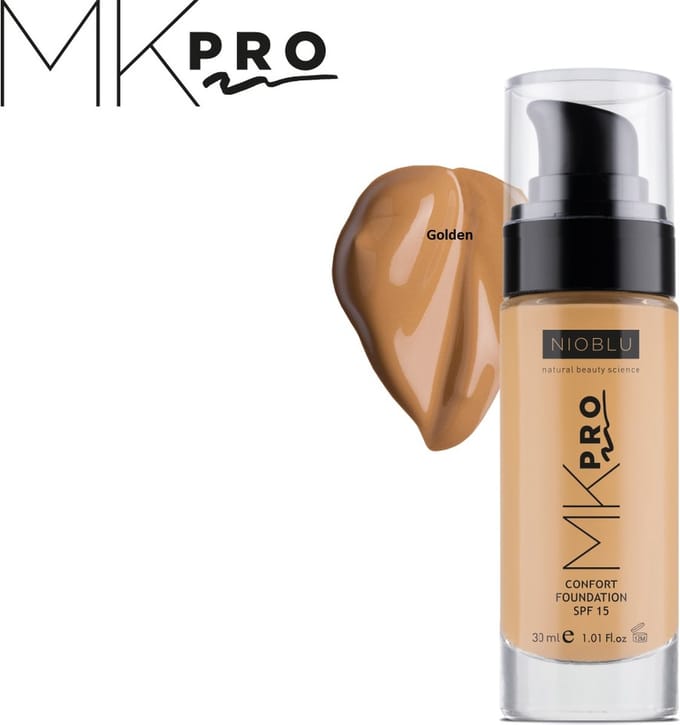 NIOBLU - MKPro - Confort - Foundation - SPF 15 - Golden