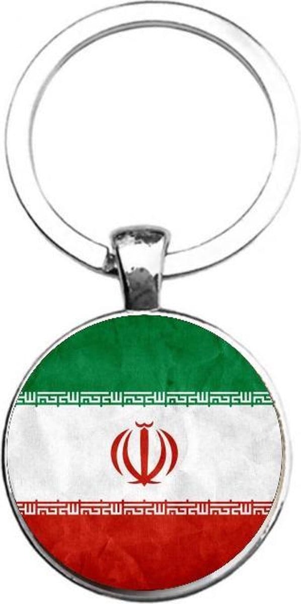 Sleutelhanger Glas - Vlag Iran
