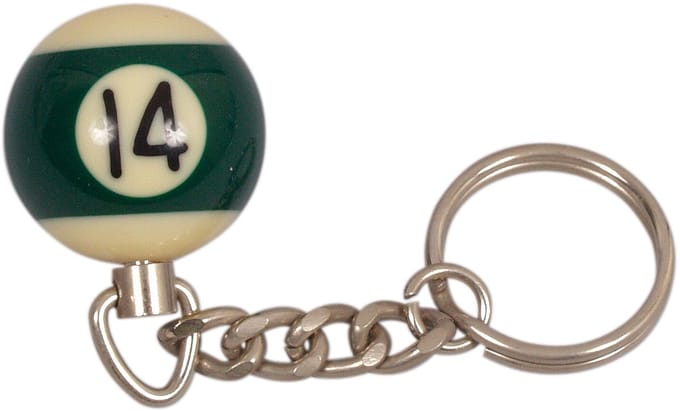 Sleutelhanger poolball 25 mm Nr. 14