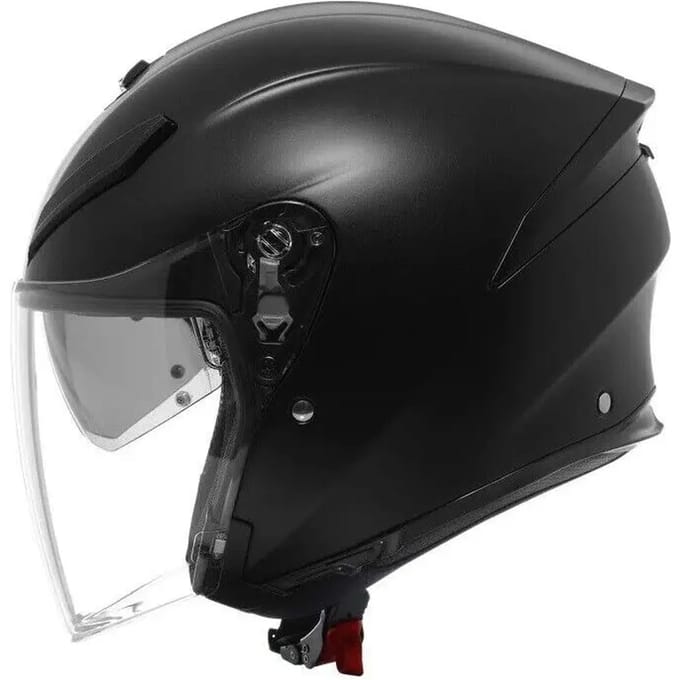 AGV K5 Jet Evo Mono Mat Zwart Jethelm - Helm