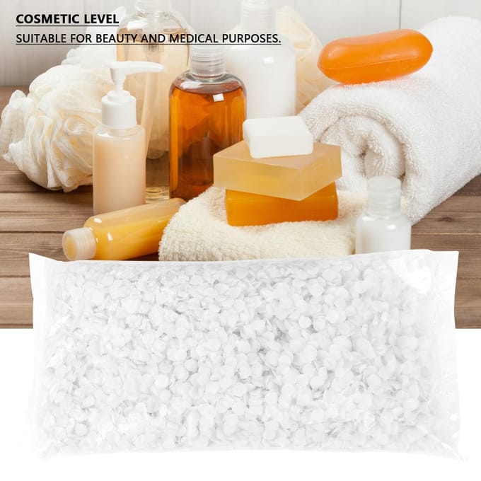 500g Geel Wit Voedselkwaliteit Pure Natuurlijke Bijenwas Cosmetica Materialen(Wit) wit
