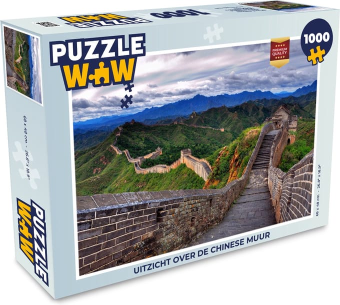 Puzzel Uitzicht over de Chinese Muur - Legpuzzel - Puzzel 1000 stukjes volwassenen