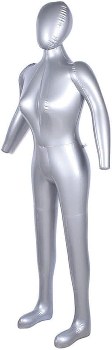 Opblaasbaar Model - Kleding Display - Winkelpresentatie - Volledig Lichaam - 165 cm Hoog - Transparant