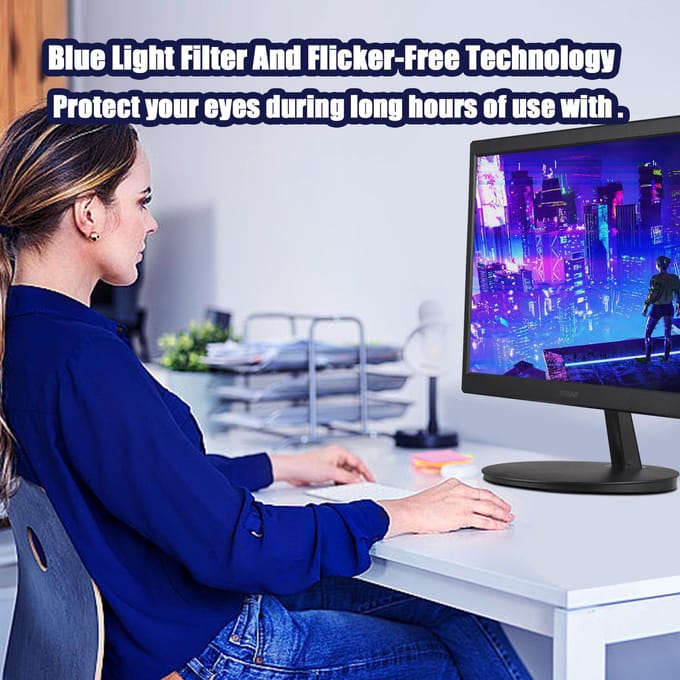 Ultradunne 20 inch hoge, heldere LED-monitor voor oogzorg, desktopmonitor met een resolutie van 1440x900 1 ms EU Plug