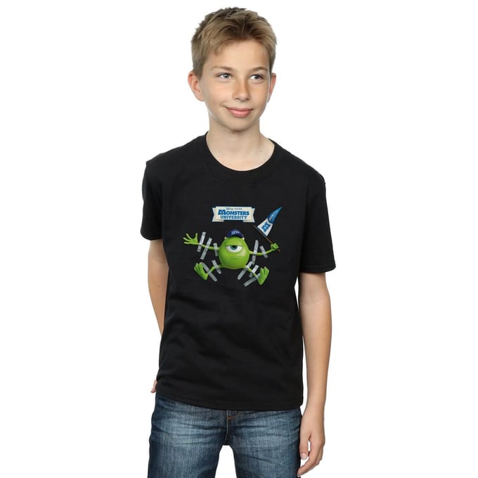 Disney Jongens Monsters University Getaped Mike T-shirt (Zwart)