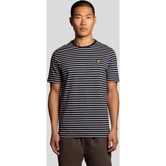Lyle & Scott - Heren t-shirt - Maat L - Mannen - MARINE -