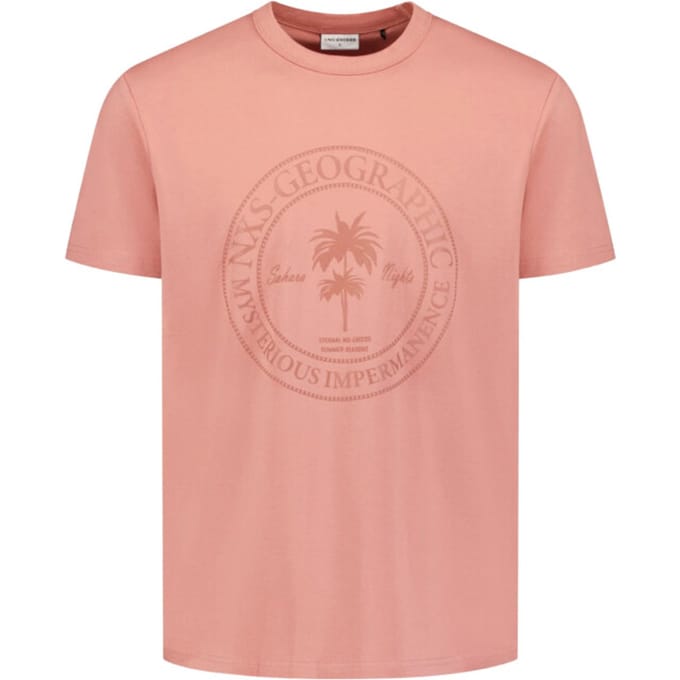 T-shirt met ronde hals en korte mouwen met print