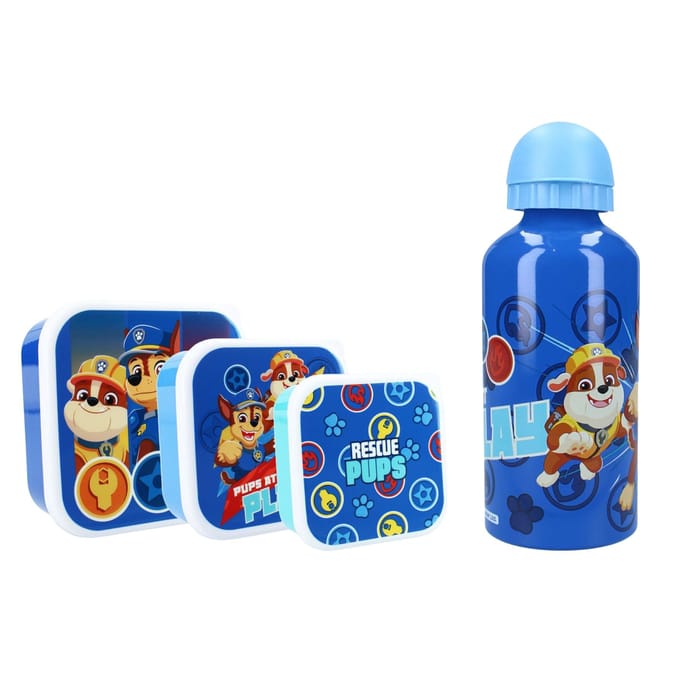Paw Patrol Lunchset - Lunchbox - Drinkfles - Blauw - Lunchbox Kinderen