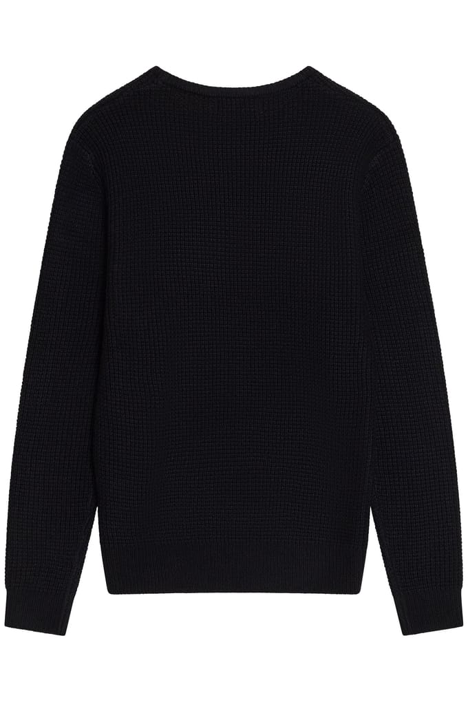 French Connection Crew Waffle Black Taglia: M | Maglioni a maglia Outlet | Uomo | Nero