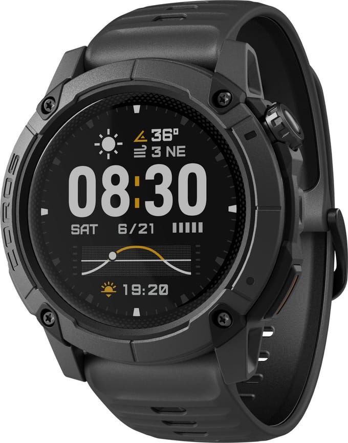 COROS -Horloge - Nomad - Donker Grijs - 46mm - Silicone - Adventure Watch