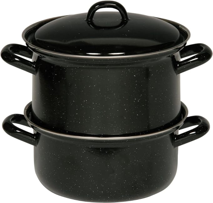 RONN® Stoompot - Snelkookpan - Stoompan - Zwart - ‎28cm x 18cm x 10cm
