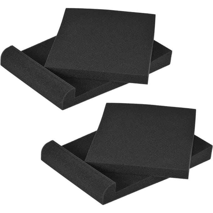 2 sets/verpakking Studio Monitor Speaker Isolatie Akoestische Schuimkussens Max. 11 * 7,4 Inch Bruikbaar Gebied zwart