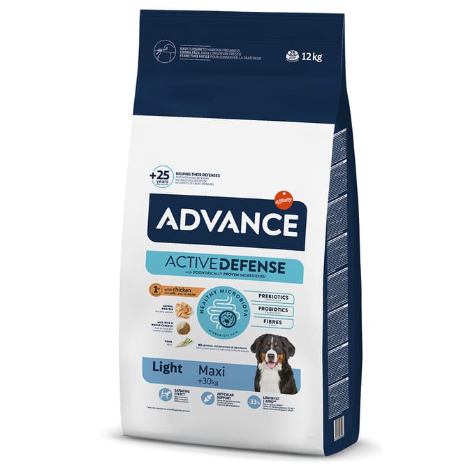 Advance maxi light hondenvoer 12 kg