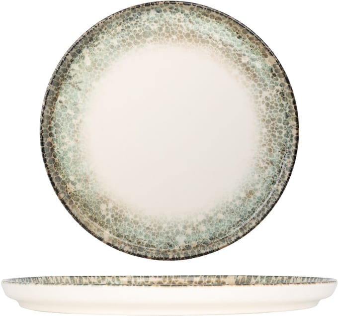 Kütahya Porselen Dinerbord - Rust Green - Porselein - 27 cm - set van 6
