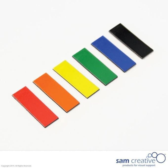 Sam Creative Whiteboard Magneten - Balk - 3x6 cm - Gemengd - 25 stuks