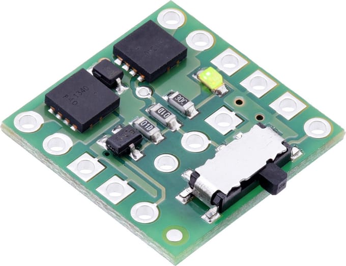 Mini MOSFET Slide Switch with Reverse Voltage Protection, SV Pololu 2811