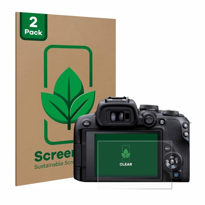 2 Stuks Screenprotector voor Canon EOS R10 - Hoogwaardige Beschermfolie transparant