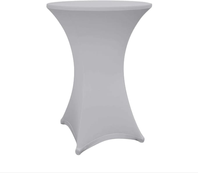 Statafelhoezen Set - Stretch Covers - Feestelijke Decoratie - Oeko-Tex Certificaat - 80-85 cm Diameter