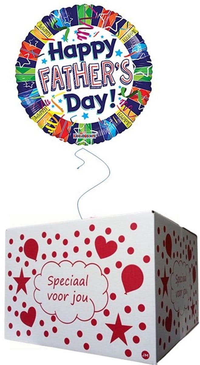 Folieballon Vaderdag in mooie kadodoos.