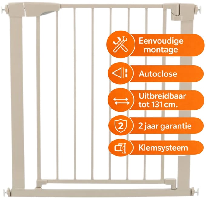 Qute Deurhek Q-Keeper Clay - Klembevestiging