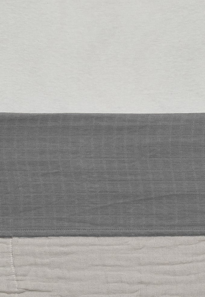 Jollein Baby Laken Ledikant 120x150cm Wrinkled - Storm Grey