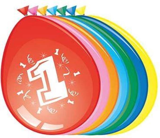 Ballonnen 1 jaar