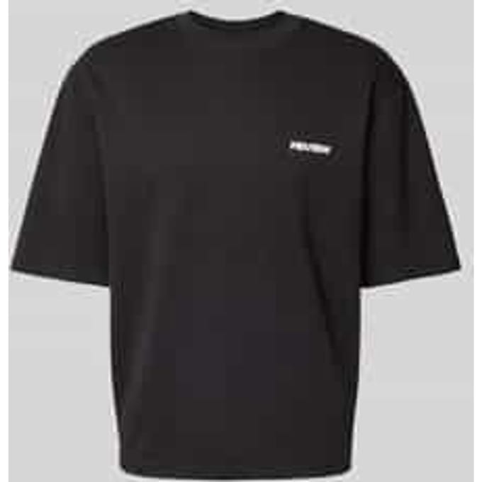 Oversized T-shirt met labelprint