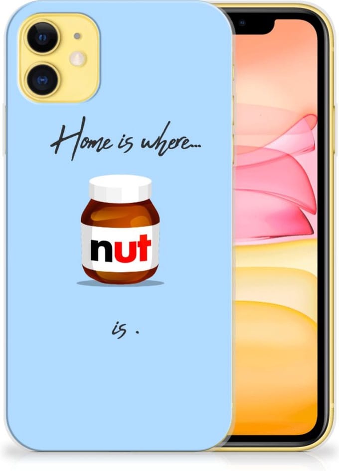 Apple iPhone 11 Siliconen Case Nut Home