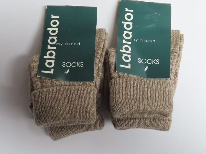 Sokken - 2 pack - Jongens - Beige - Effen - Overslag - 17 / 18